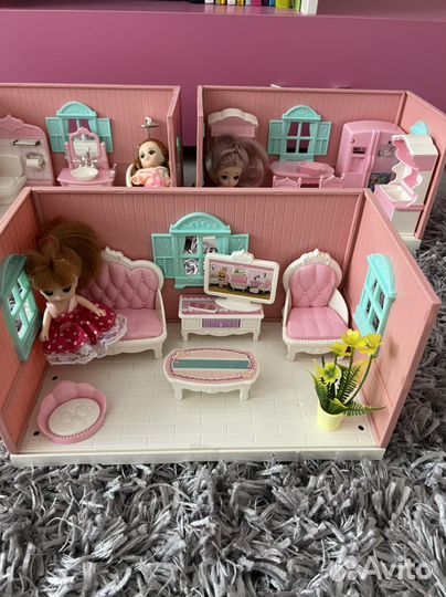 Домик кукольный (три вида)