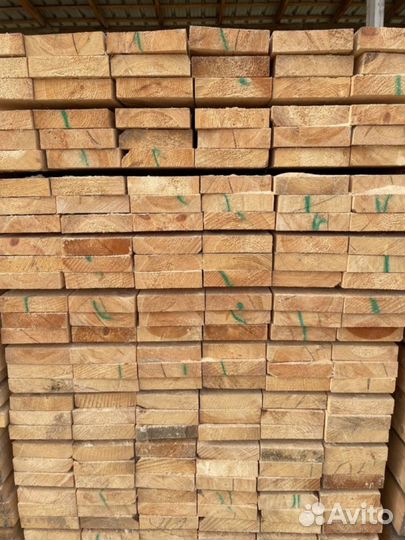 Доска обрезная 40х150х6000мм