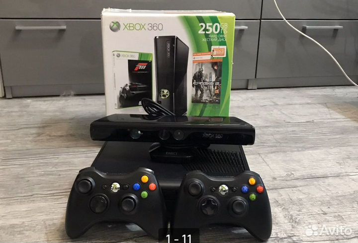 Xbox 360 slim 500gb прошитый freeboot+85 игр