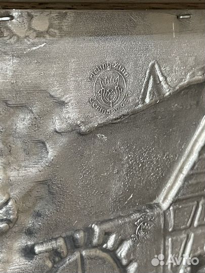 Винтажная настенная ключница олово дуб германия