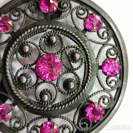 Брошь серебро 916 пр