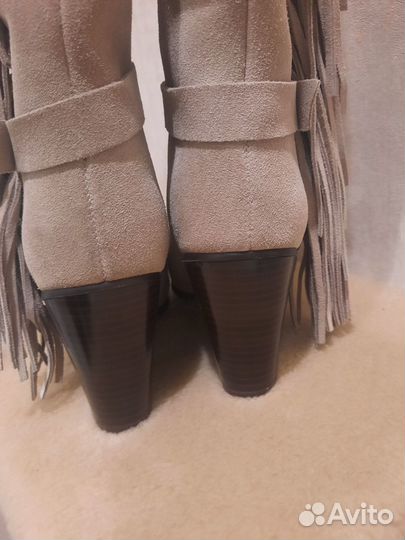 Сапоги женские натуральная замша