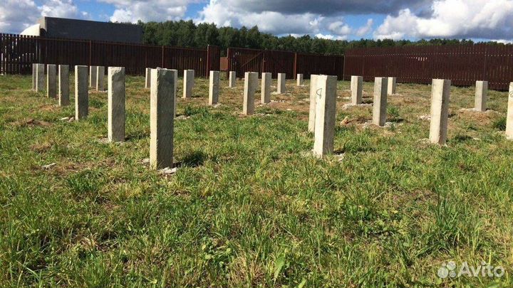 Забивка жб свай. Свайный фундамент. монтаж жби