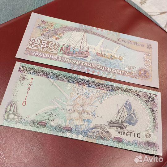 5 мальдивских руфий