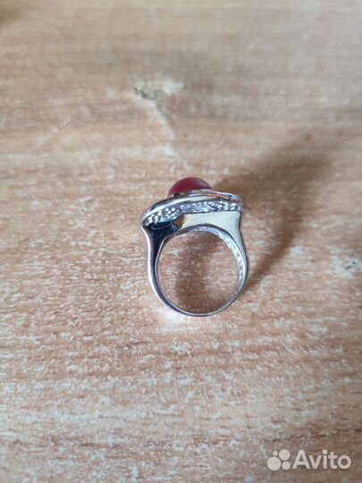 Серебряное кольцо с натуральным камнем 925