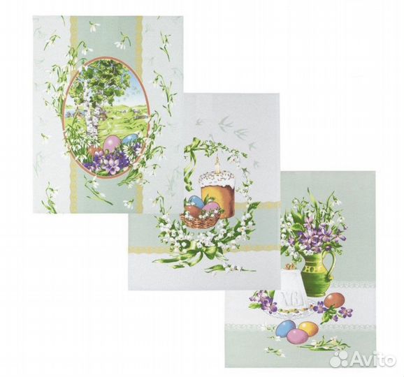 Набор кухонных полотенец к Пасхе