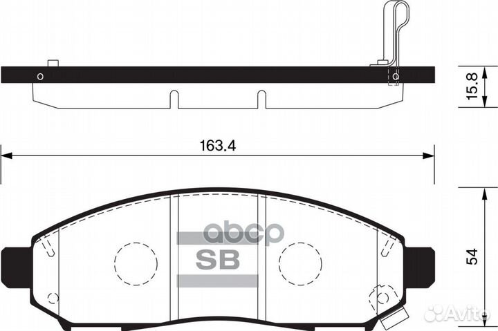 Колодки торм.дисковые Hi-Q nissan frontier 05-1