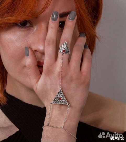 Браслет слейв кулон герб серебряный