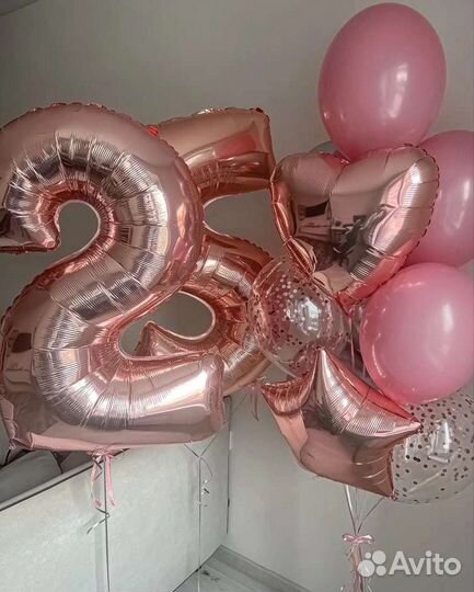 Воздушные шары, гелиевые на выписку, день рождения