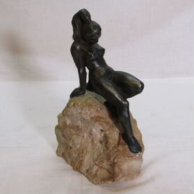 Custom Marble Nude Yoga Женщина Stateue Камень Сексуальная девушка скульптура