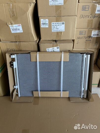 Радиатор кондиционера Hyundai Solaris