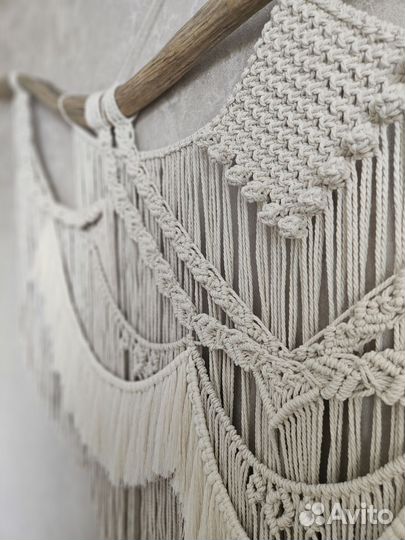 Большое панно макраме на стену