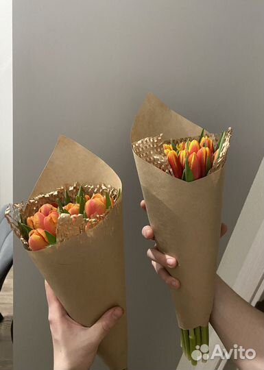 Букеты из тюльпанов к 8 марта