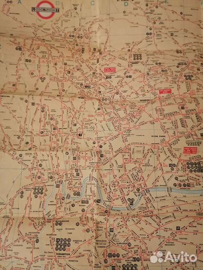 Путеводитель по Лондону 1934 года/ Карта