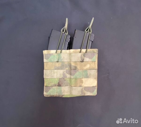 Подсумок штурмовой на 2 магазинов ак мох фастмаг