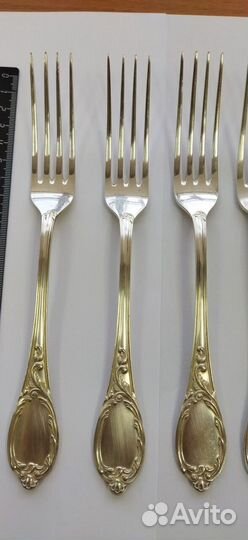 Вилка столовая 6 штук. Серебро 925 пр