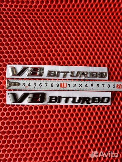 Шильдик на мерседес V-8 biturbo, v-12