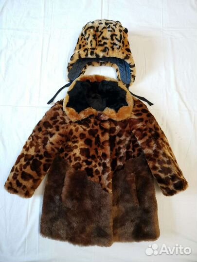 Детская Шубка (мутон) с шапочкой (мутон)