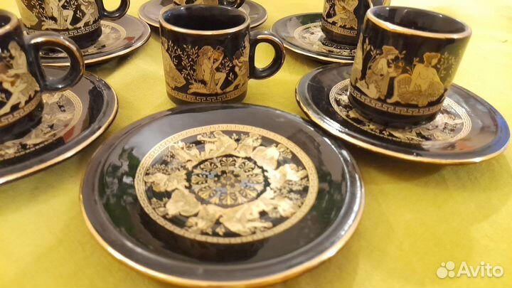Греческий сервиз роспись позолота