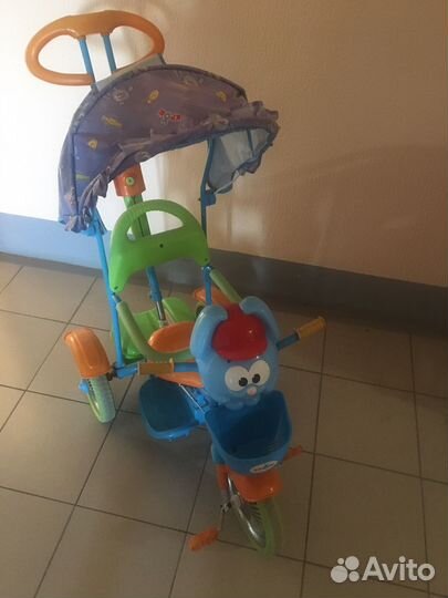 Трехколесный велосипед с родительской ручкой