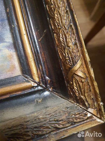 Картина с рамкой, масло