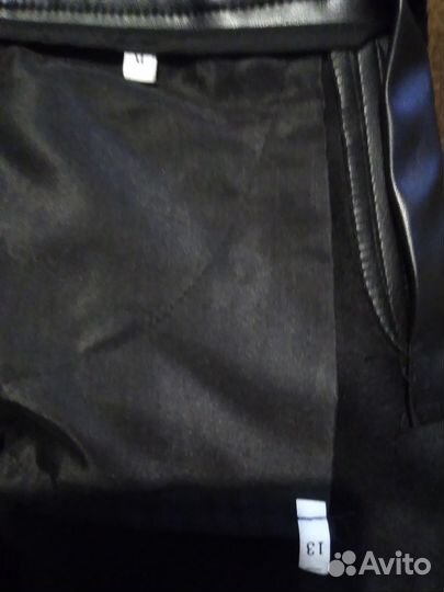 Кожаные брюки женские 44 46