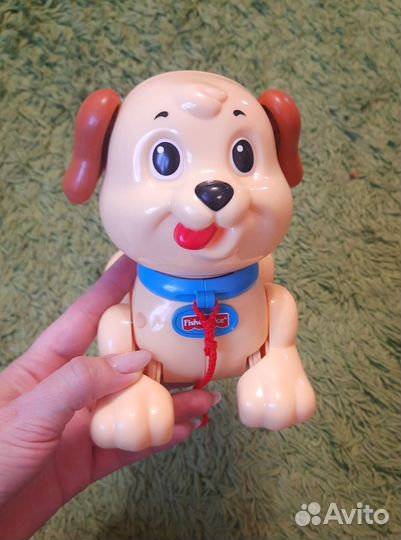 Щенок-каталка на поводке