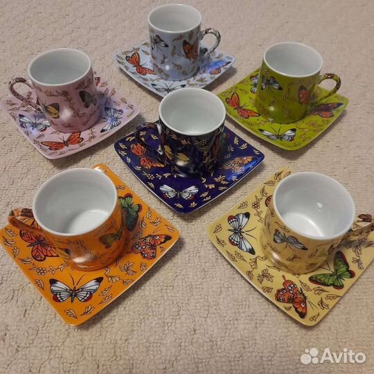 Кофейный сервиз Yamasen Япония 24ct gold collectio