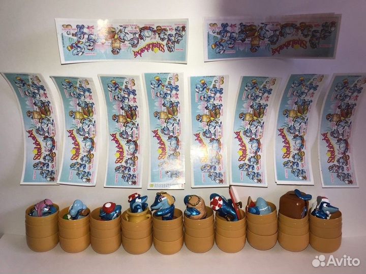 Акулы Киндер полная серия с вкладышами