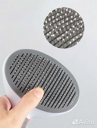 Пуходерка с кнопкой для кошек и собак