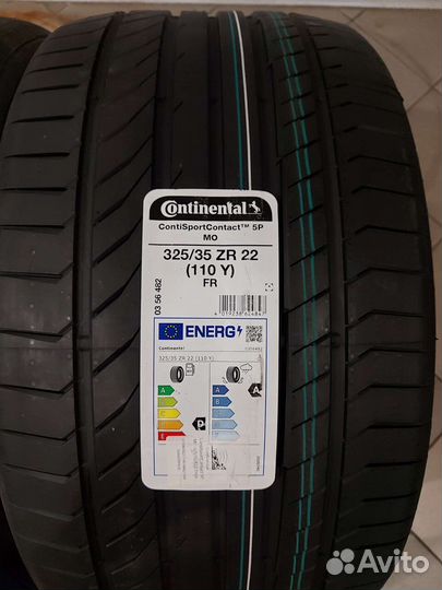 Continental ContiSportContact 5P 325/35 R22 и 285/40 R22
