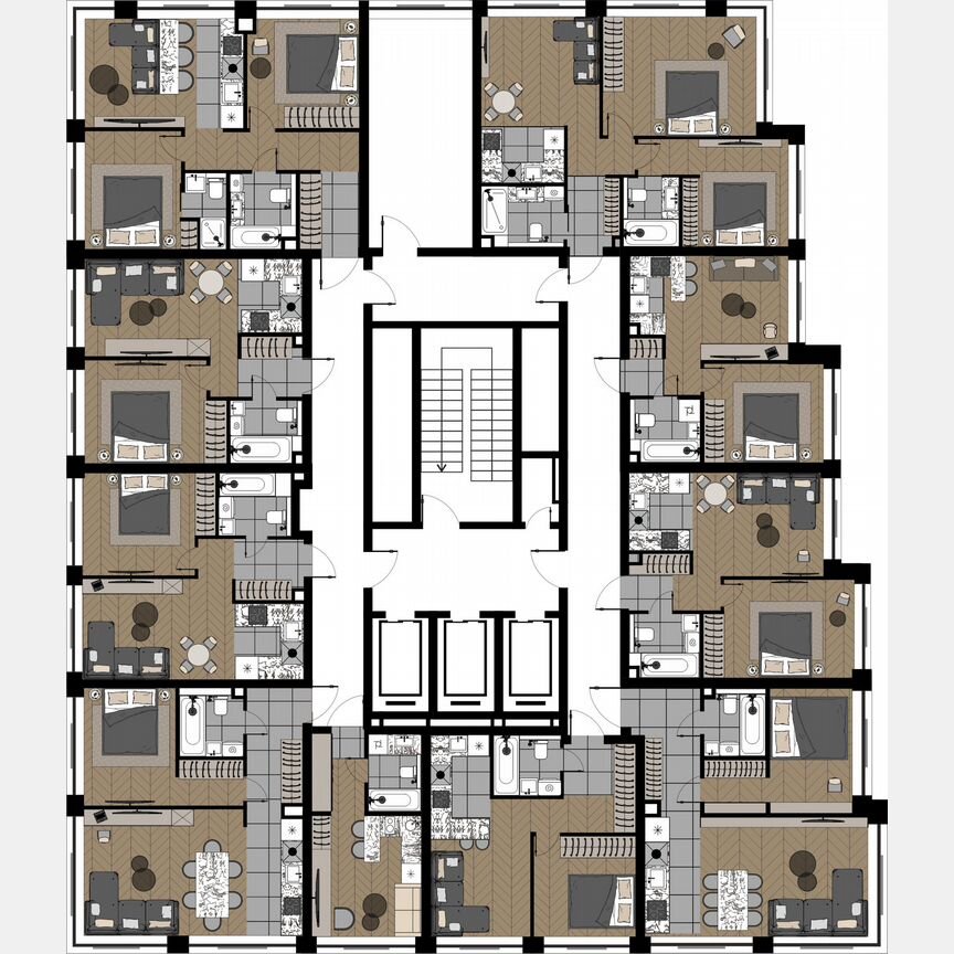 2-к. квартира, 37,9 м², 3/16 эт.
