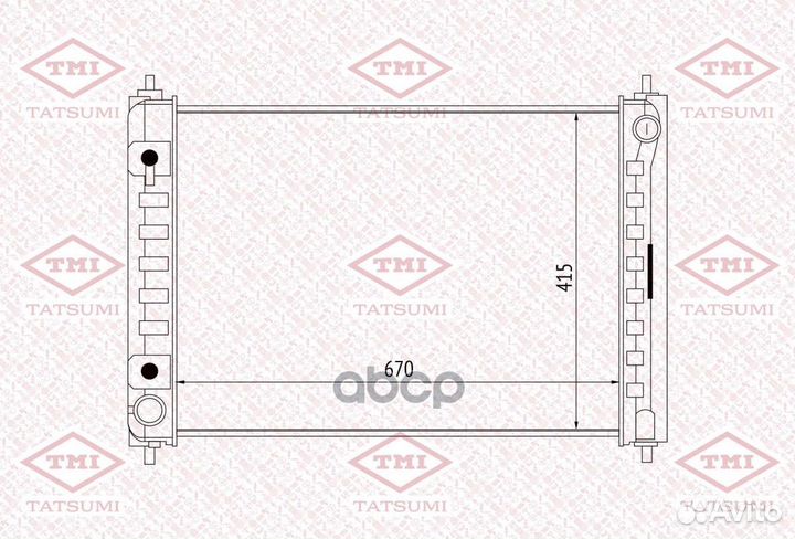 Радиатор охлаждения TGA1064 tatsumi