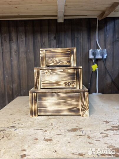 Ящик деревянный подарочный