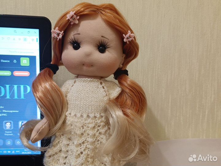 Текстильная игровая кукла