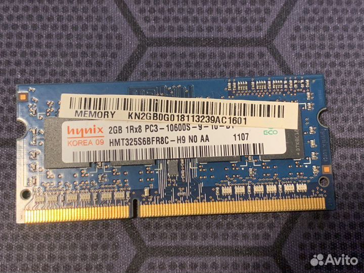 Память DDR3 SO-dimm Hynix 4Gb (комплект 2х2Gb)