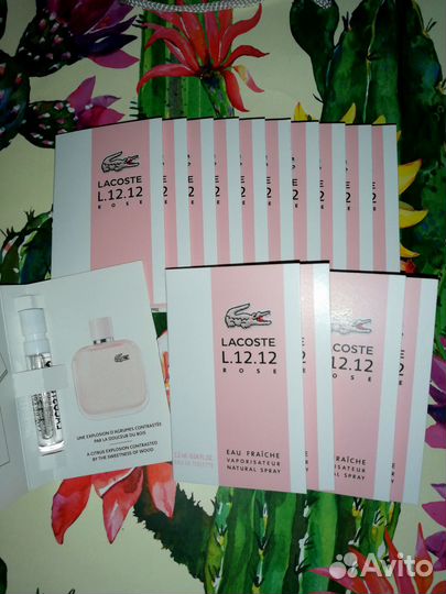 Lacoste L.12.12 rose fraiche 15 шт edt