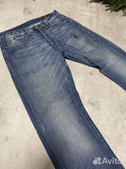 Джинсы distressed g star raw opium type мужские