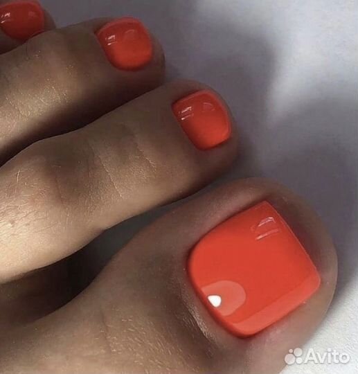 Педикюр с покрытием