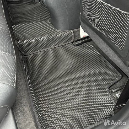 Коврики EVA 3Д на Элантра 7 серый+черный