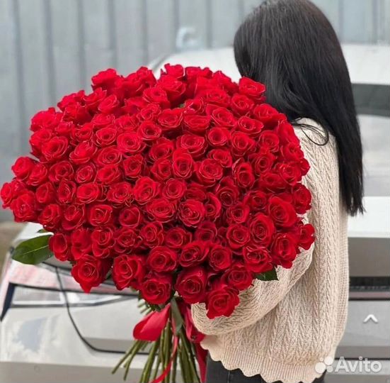 Высокие розы с беспл. доставкой