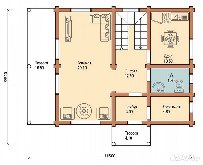 Домокомплект / Сруб дома / Деревянный дом