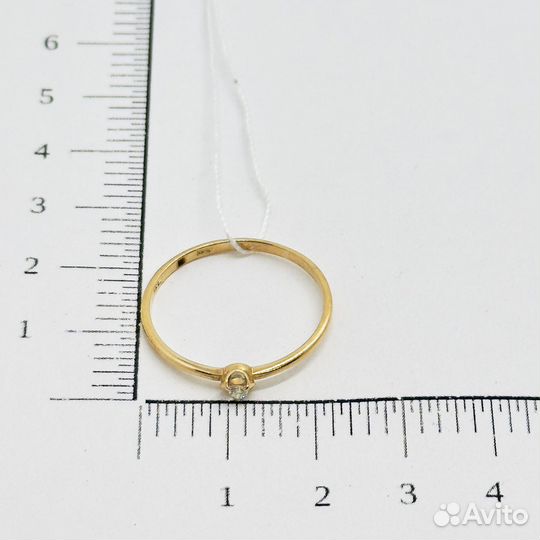 Золотое кольцо с бриллиантом 20,5р