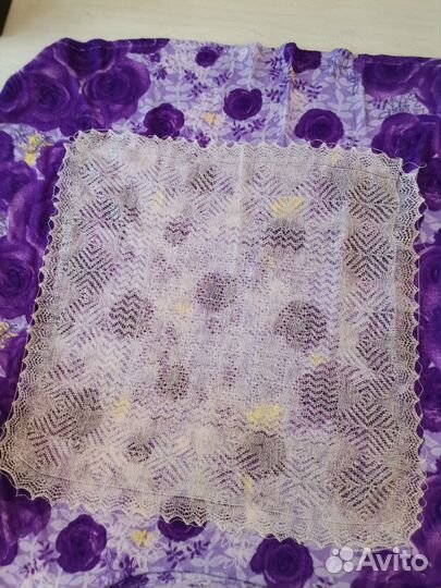 Оренбургский пуховый платок и палантин паутинка