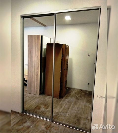 Двери зеркальны для шкафа-купе шк-35