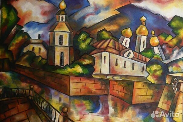 Картина маслом.Крюков канал
