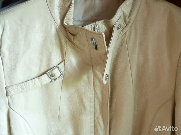 Плащ кожаный