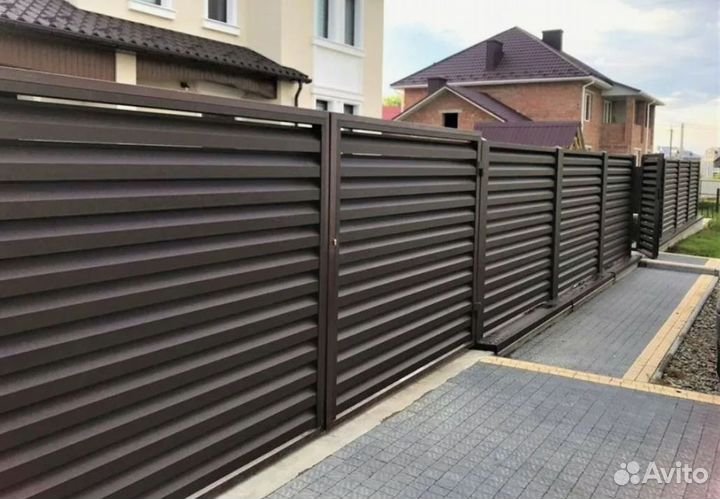 Забор жалюзи произв. Alutech прочные