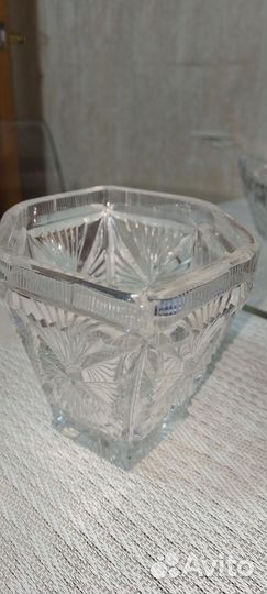 Ваза хрустальная конфетница СССР салатница