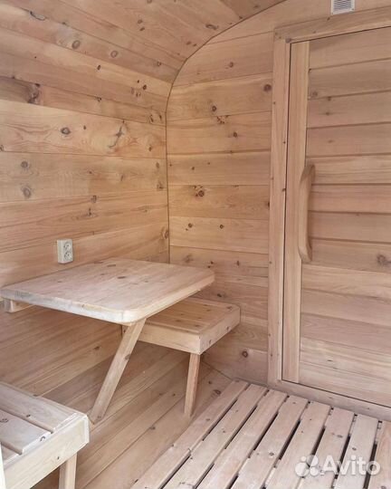 Баня бочка квадро. Любого размера